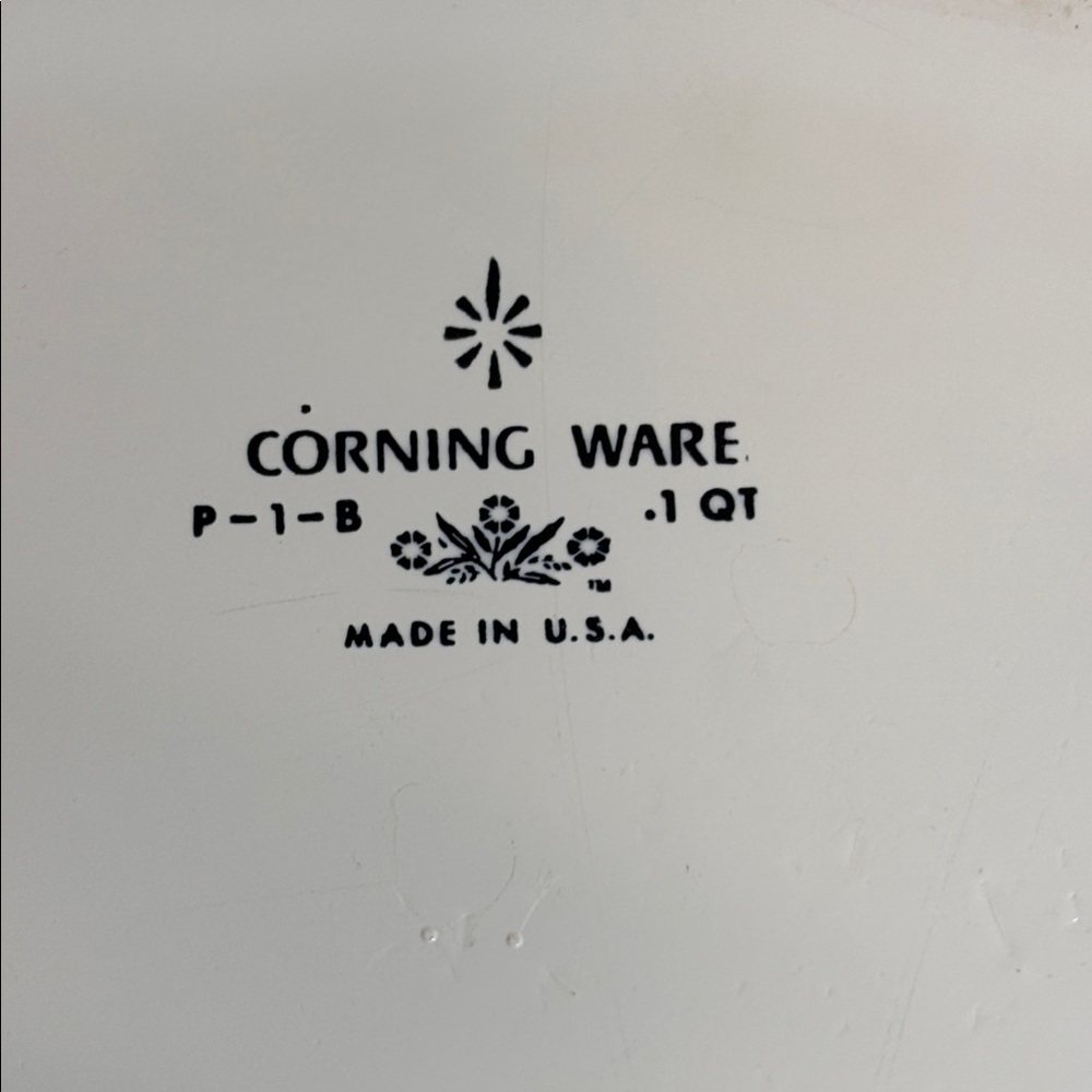 Corning Ware P-1-B 1qt Baking Dish Blue Cornflower - Picture 6 of 16
